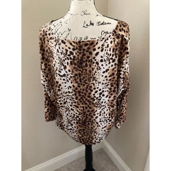 George Women's Plus Animal Print Blouse - SIze 22/24W - Picture 3 of 4